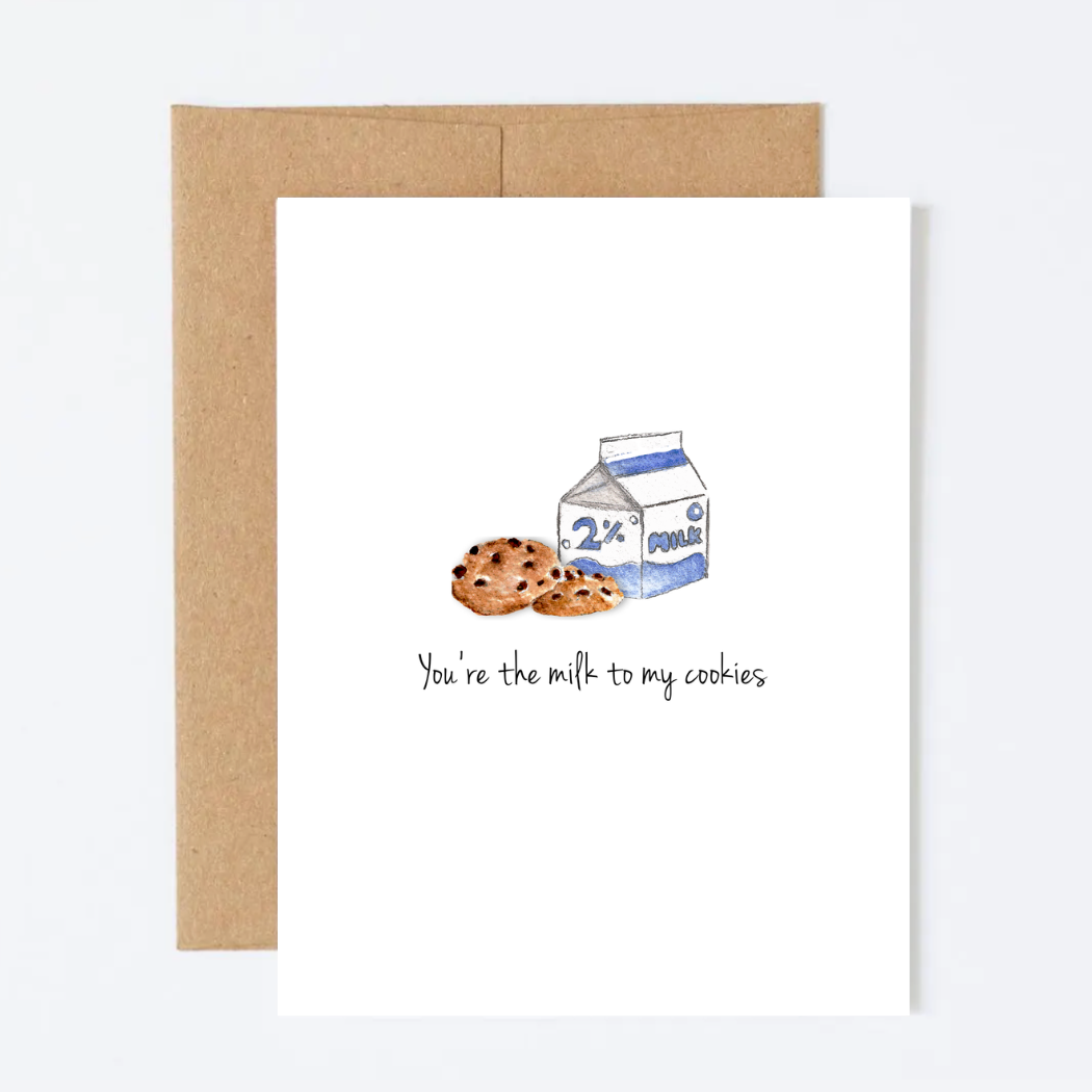 Milk and Cookies Greeting Card