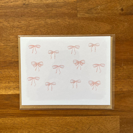 Cute Bows Greeting Card