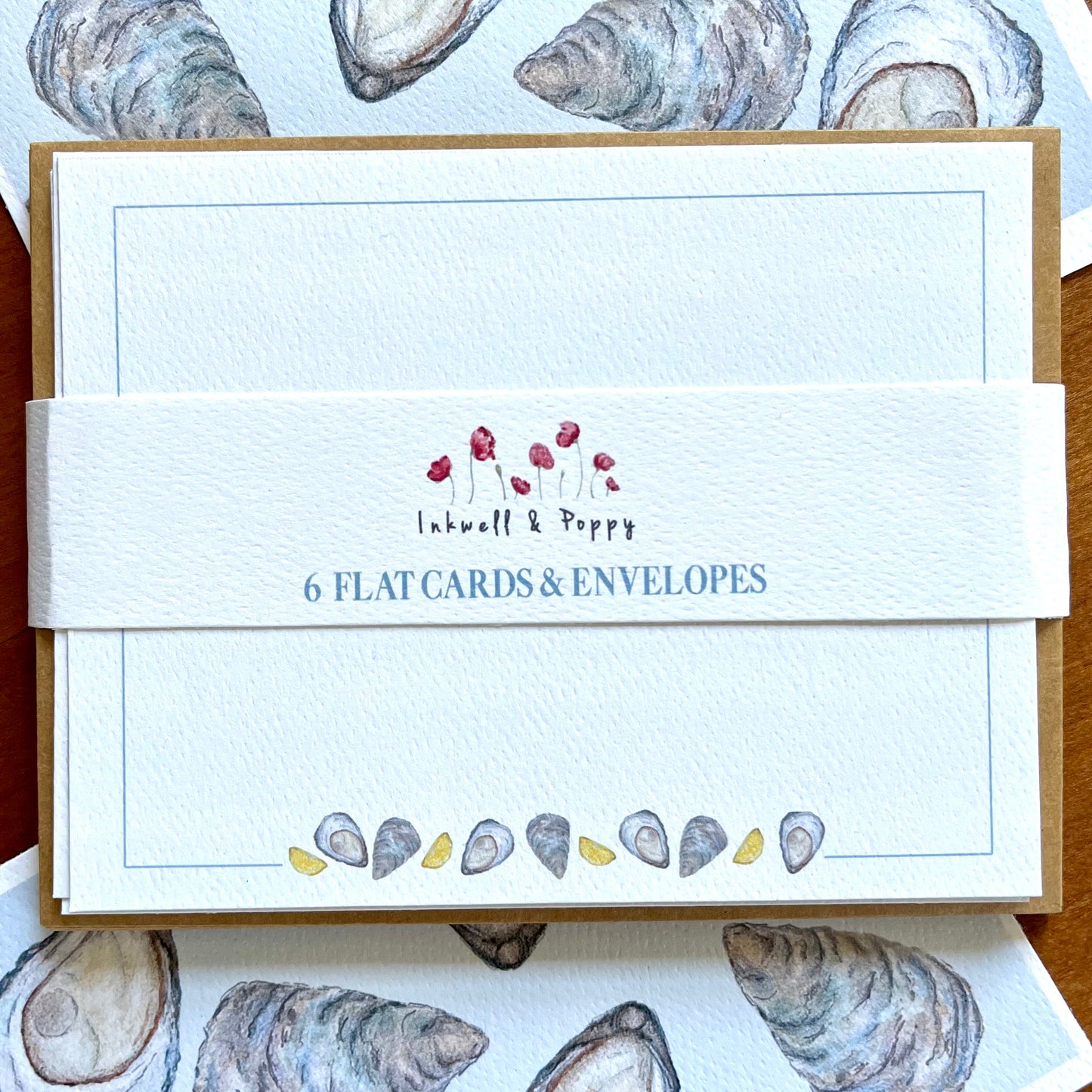 Oyster Flat Card Set Greeting Card