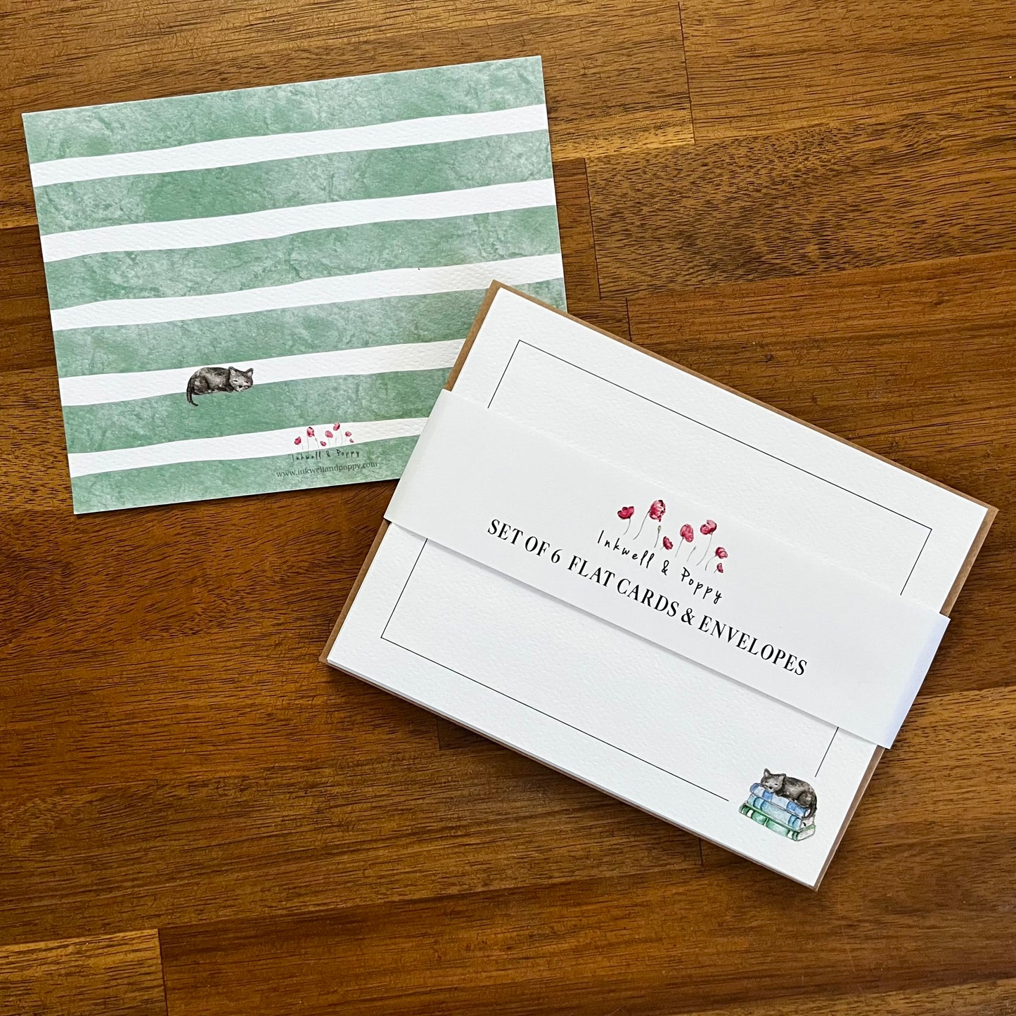 Bookish Flat Card Set Greeting Card