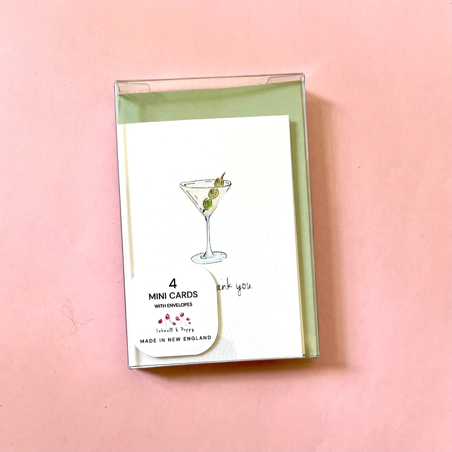 Tini Thank You | Martini Mini Correspondence Card Set