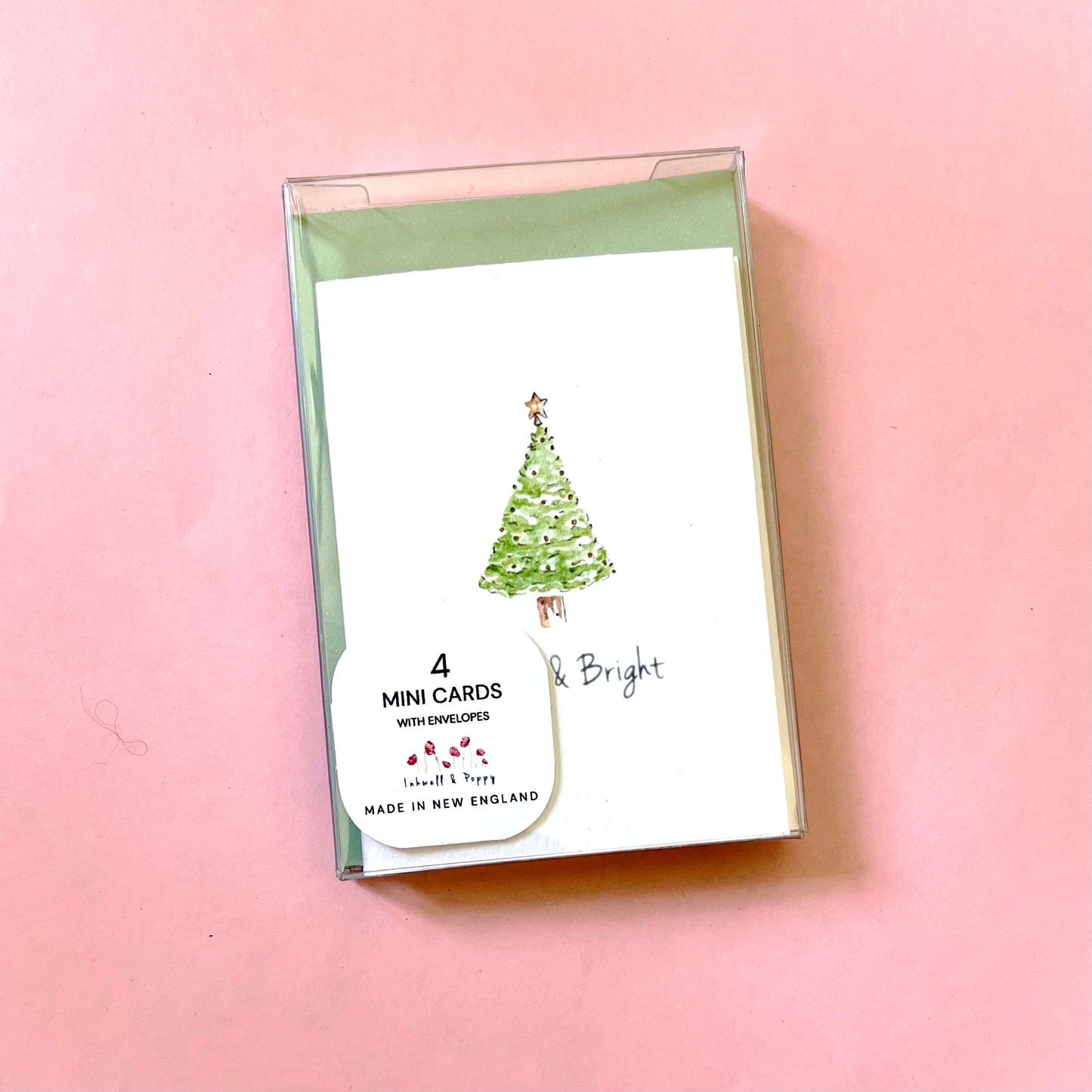 Merry & Bright | Christmas Tree Mini Correspondence Card Set