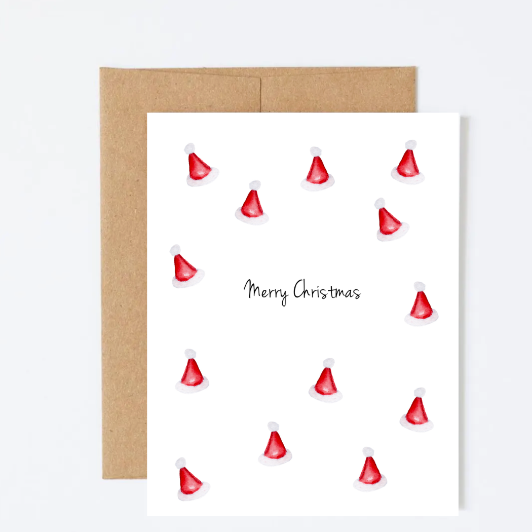 Santa Hats Greeting Card