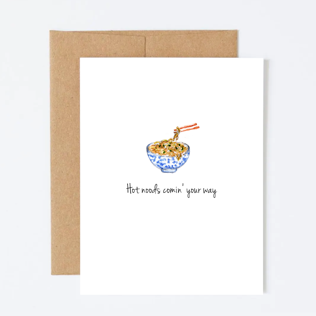 Hot Noods Greeting Card
