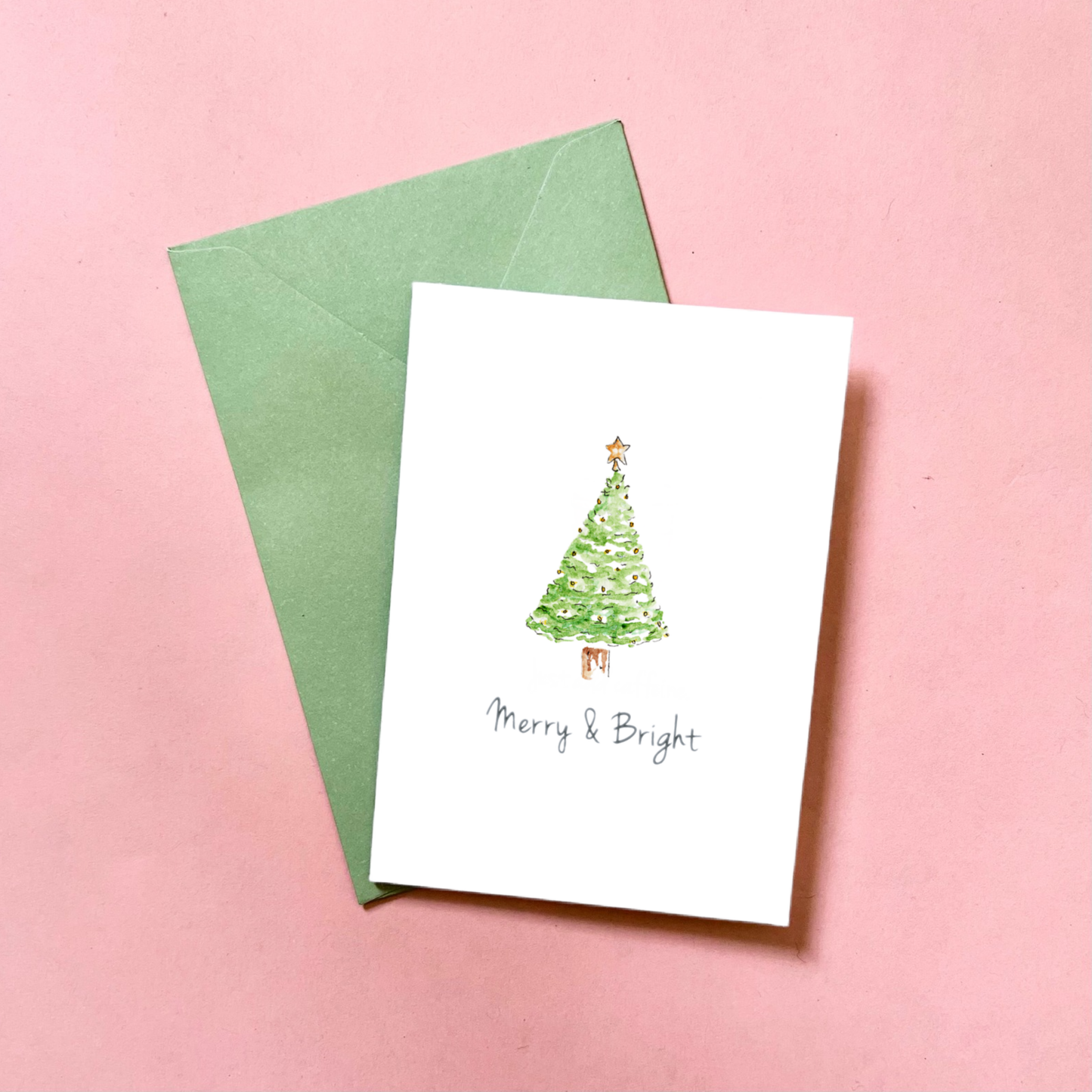 Merry & Bright | Christmas Tree Mini Correspondence Card Set