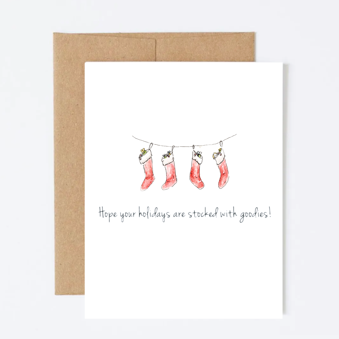 Stocked Up For the Holidays Greeting Card