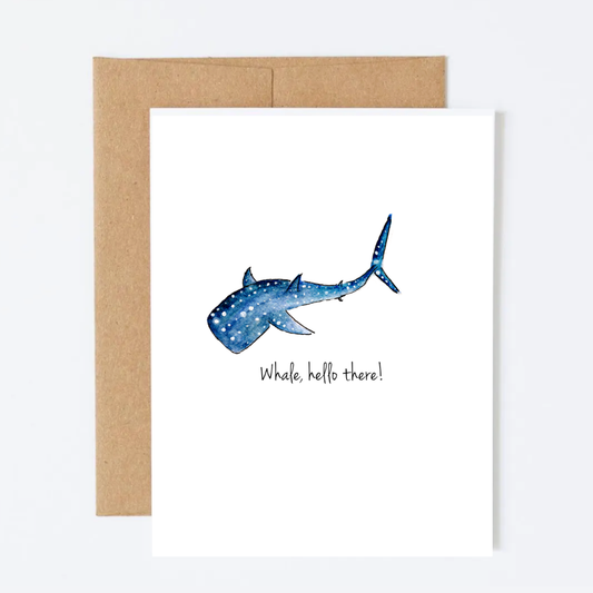 Whale, Hello There Greeting Card