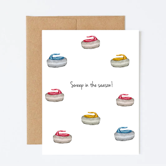 Sweep in the Season Greeting Card