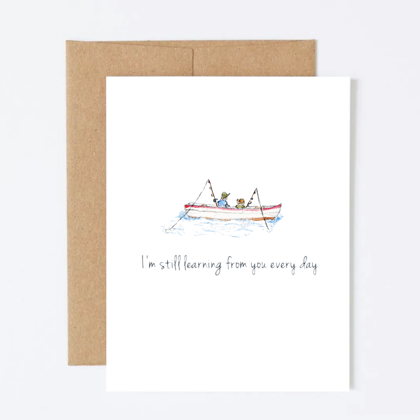 Fishing with Dad Greeting Card