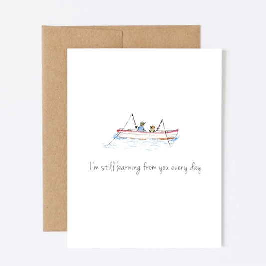 Fishing with Dad Greeting Card