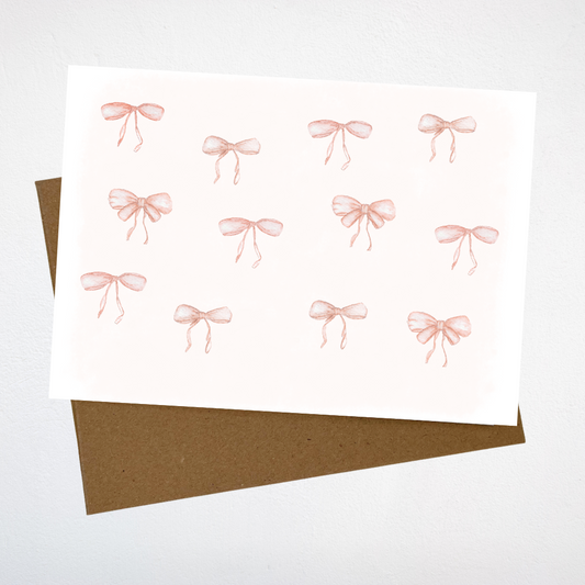 Cute Bows Greeting Card