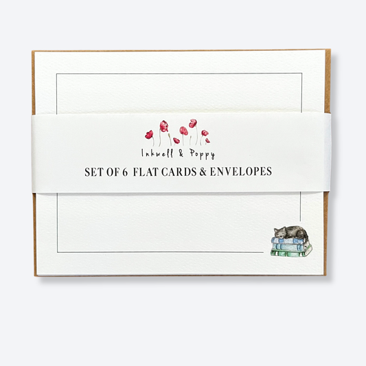 Bookish Flat Card Set Greeting Card