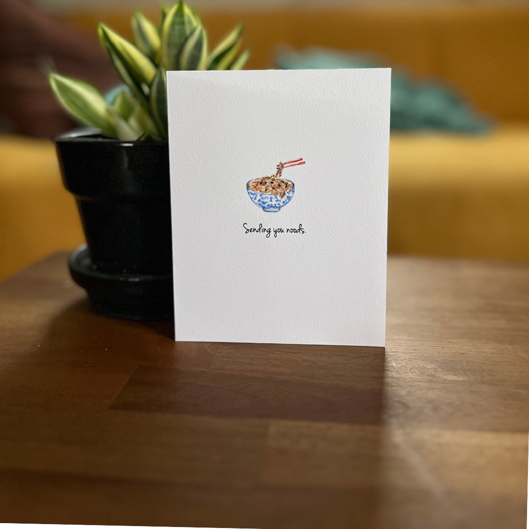Sending You Noods Greeting Card