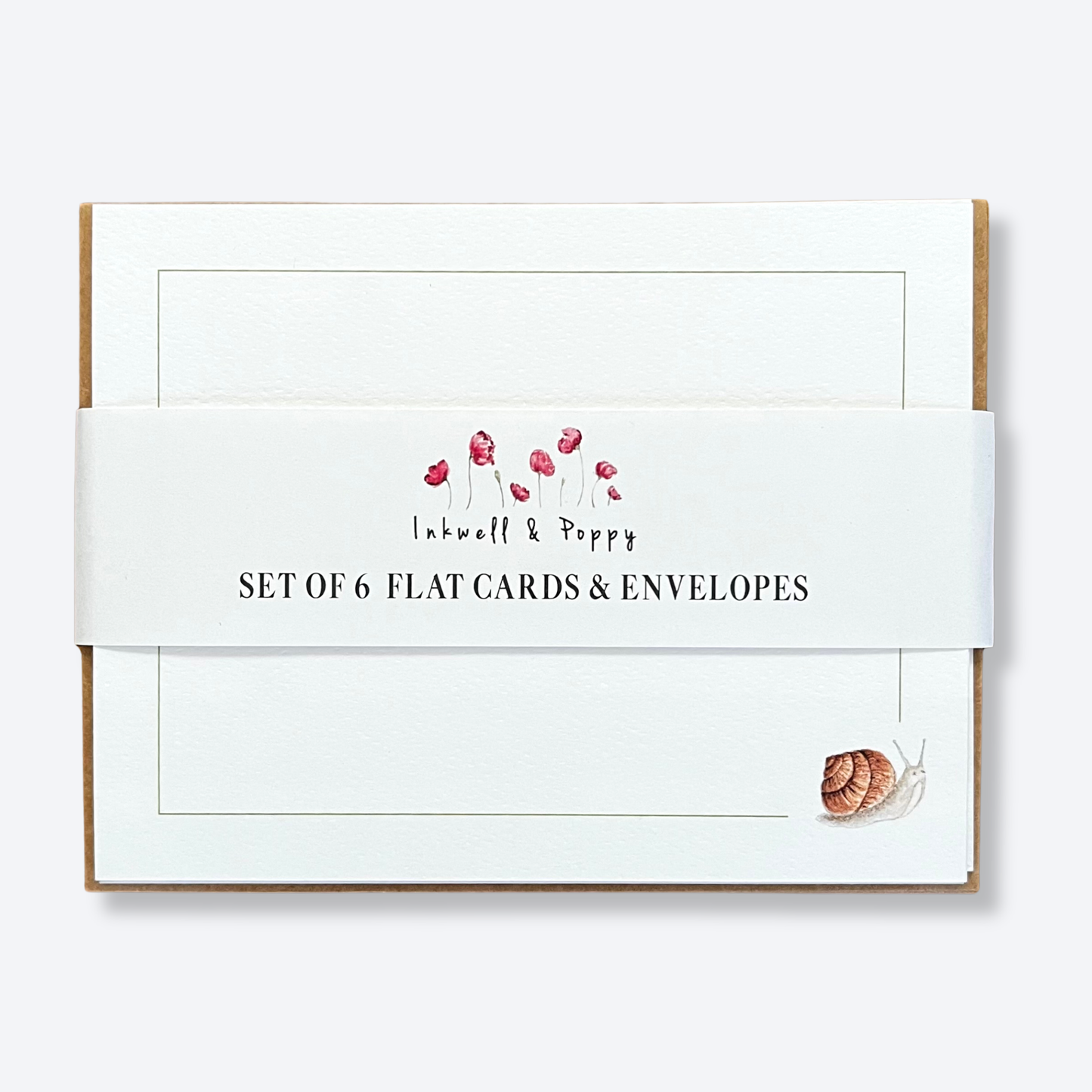 Snail Flat Card Set Greeting Card