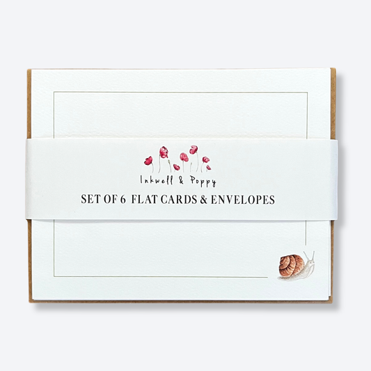 Snail Flat Card Set Greeting Card