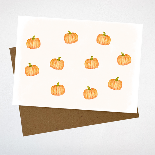 Dancing Pumpkins Greeting Card