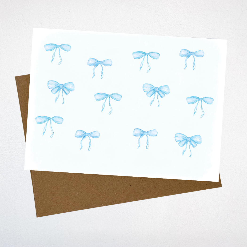 Cute Bows Greeting Card