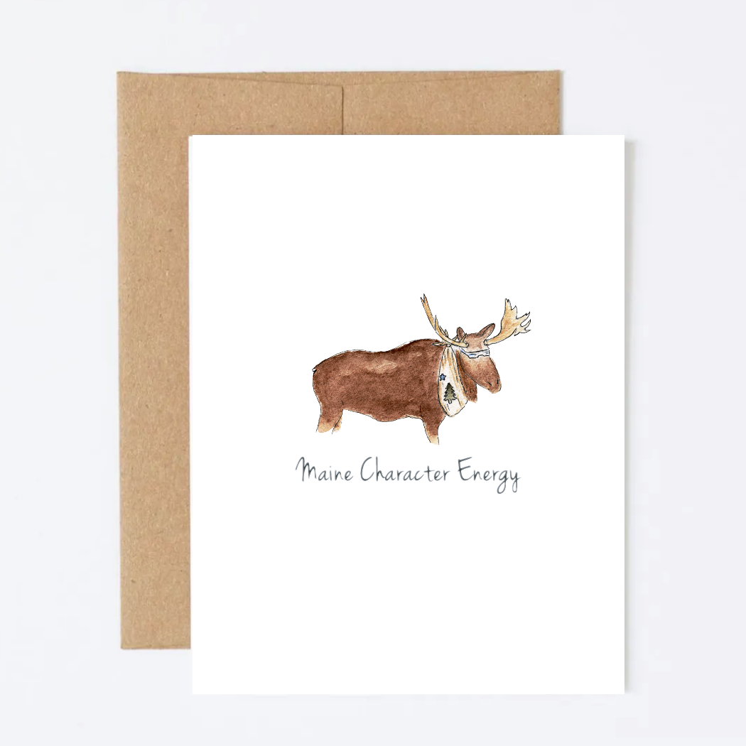 Maine Character Energy Greeting Card