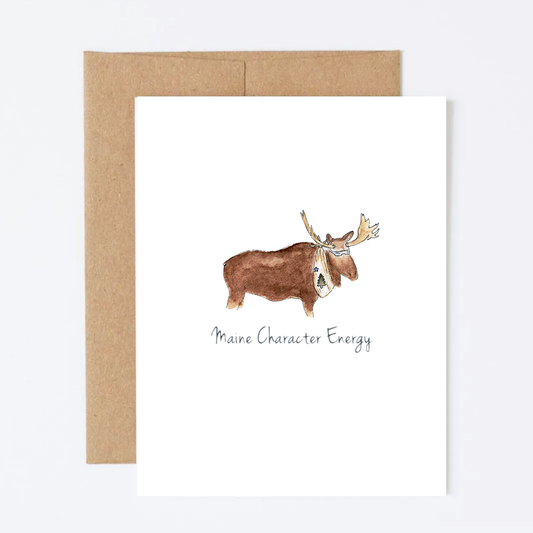 Maine Character Energy Greeting Card