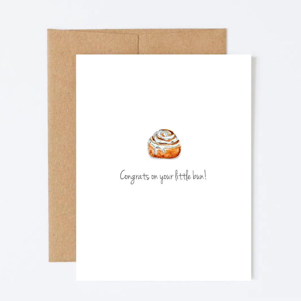 Congrats on Your Little Bun Greeting Card