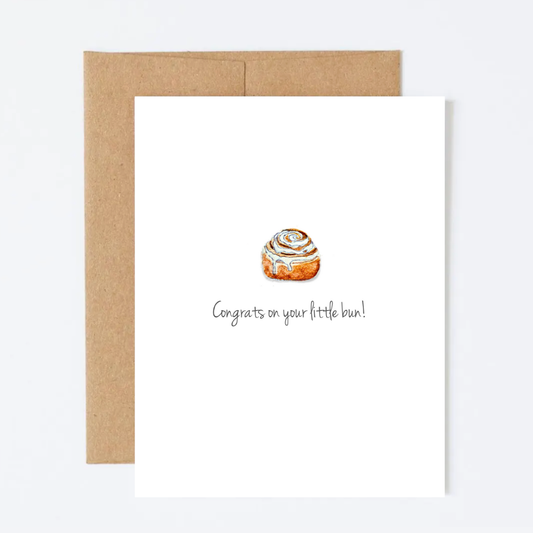 Congrats on Your Little Bun Greeting Card