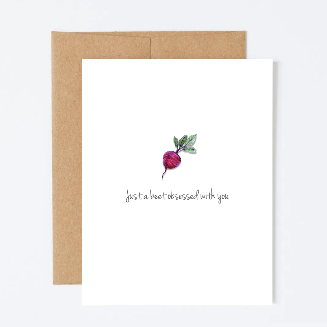 Just a Beet Obsessed With You Greeting Card