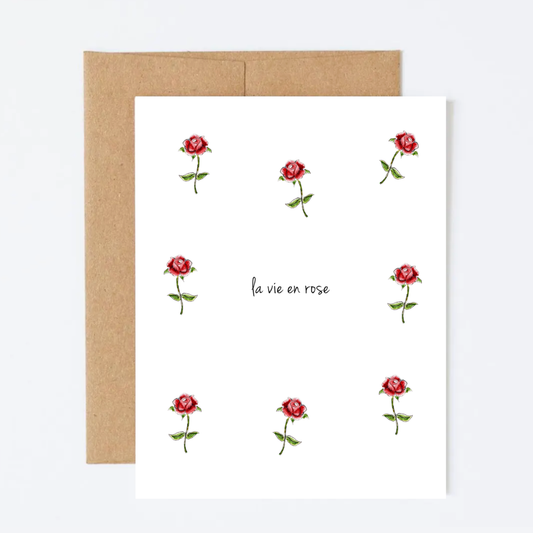 La Vie en Rose Greeting Card
