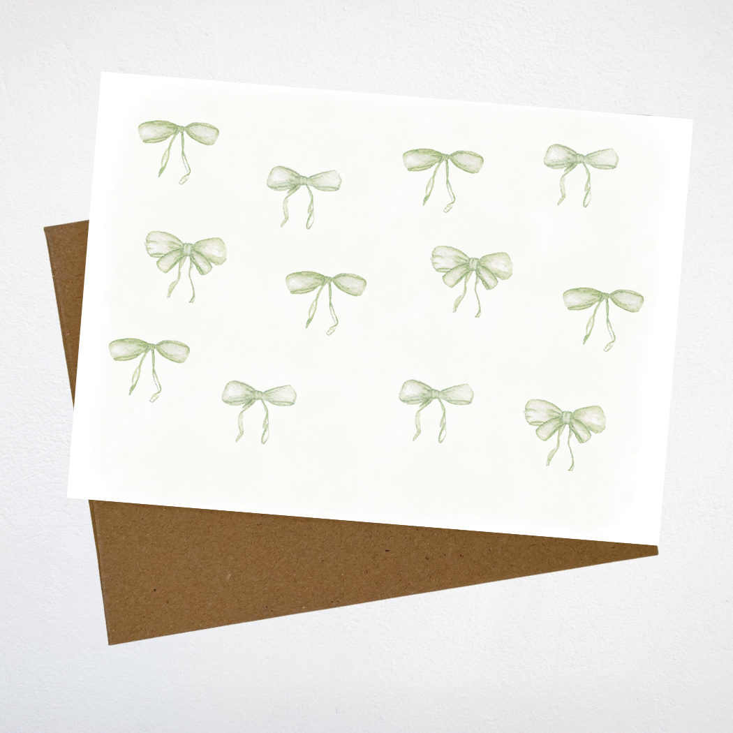 Cute Bows Greeting Card