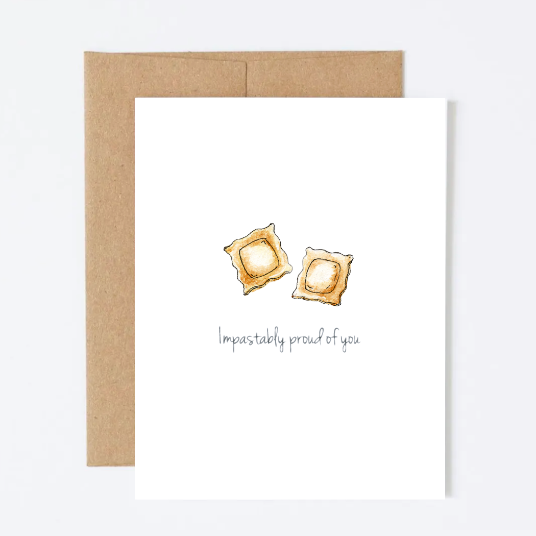 Impastably Proud of You Greeting Card