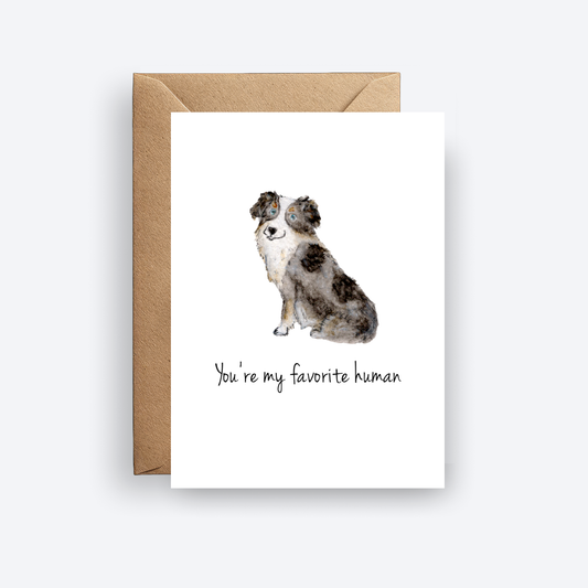 You're My Favorite Human Mini Greeting Card