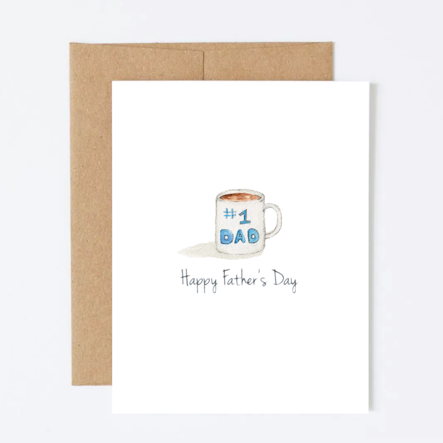 #1 Dad Mug Greeting Card