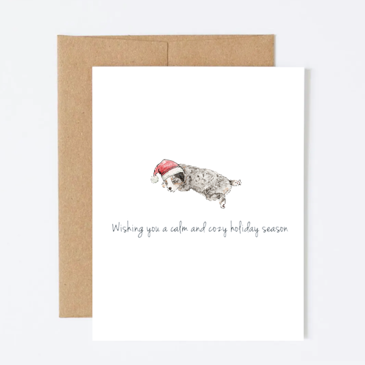 Christmas Puppy Greeting Card