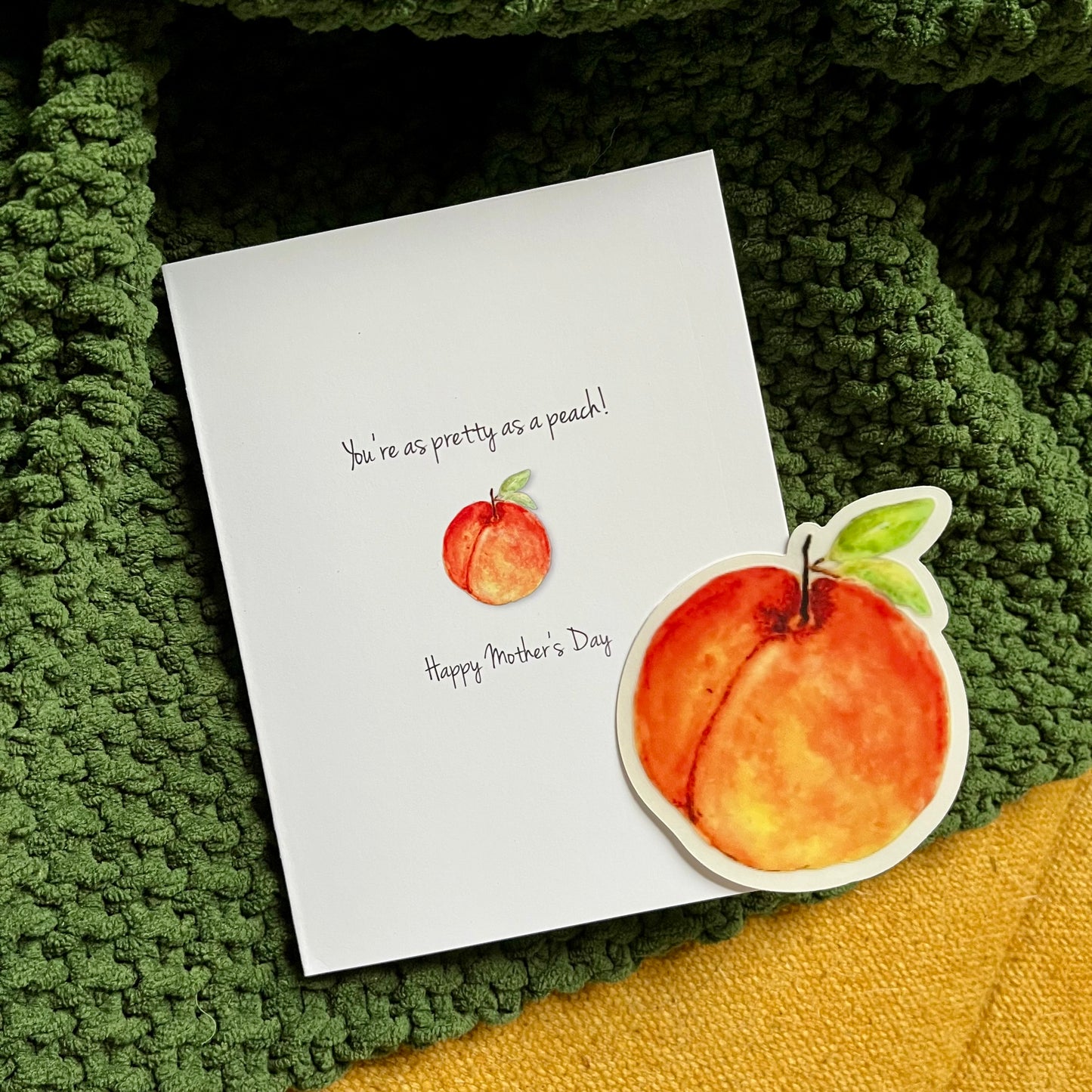 You're as Pretty as a Peach! Greeting Card