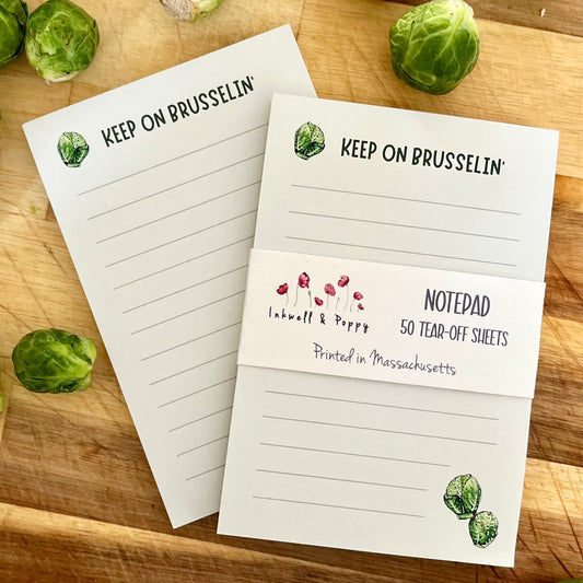 brussel sprout notepad