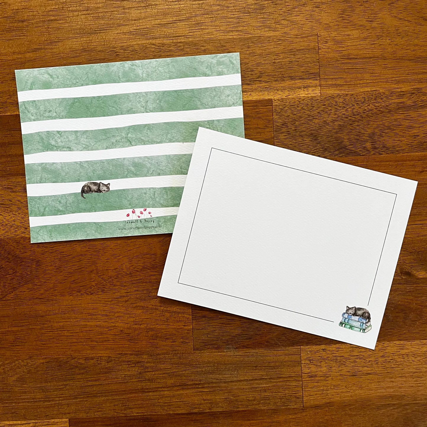 Bookish Flat Card Set Greeting Card
