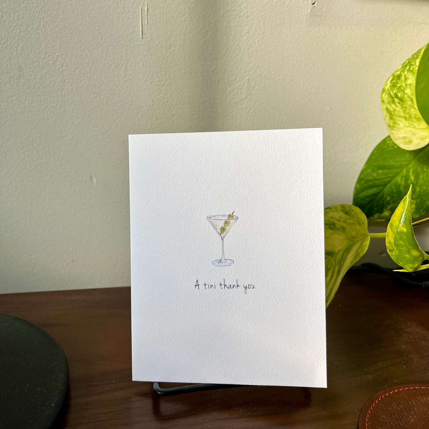 A Tini Thank You Greeting Card