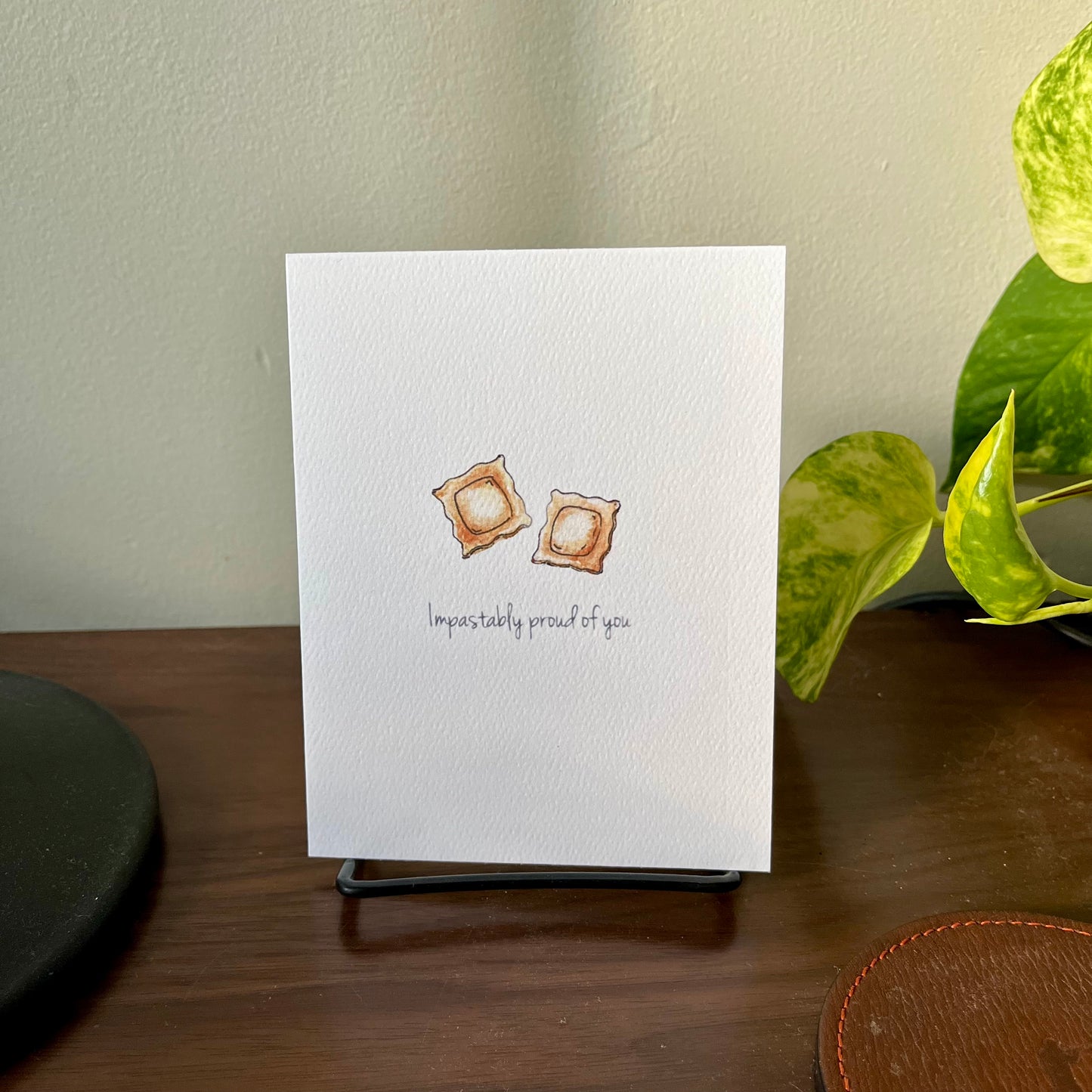 Impastably Proud of You Greeting Card