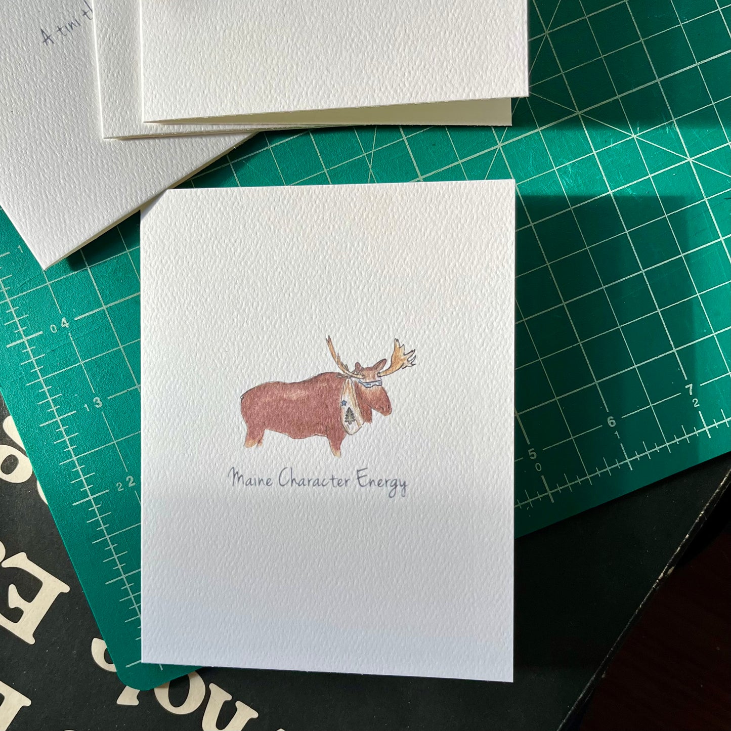 Maine Character Energy Greeting Card