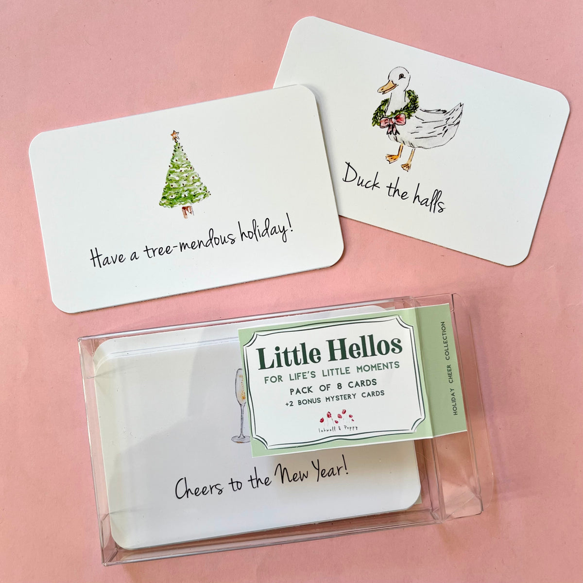 Holiday/Christmas Cheer Mini Ten Card Pack | Little Hellos