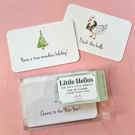 Holiday/Christmas Cheer Mini Ten Card Pack | Little Hellos