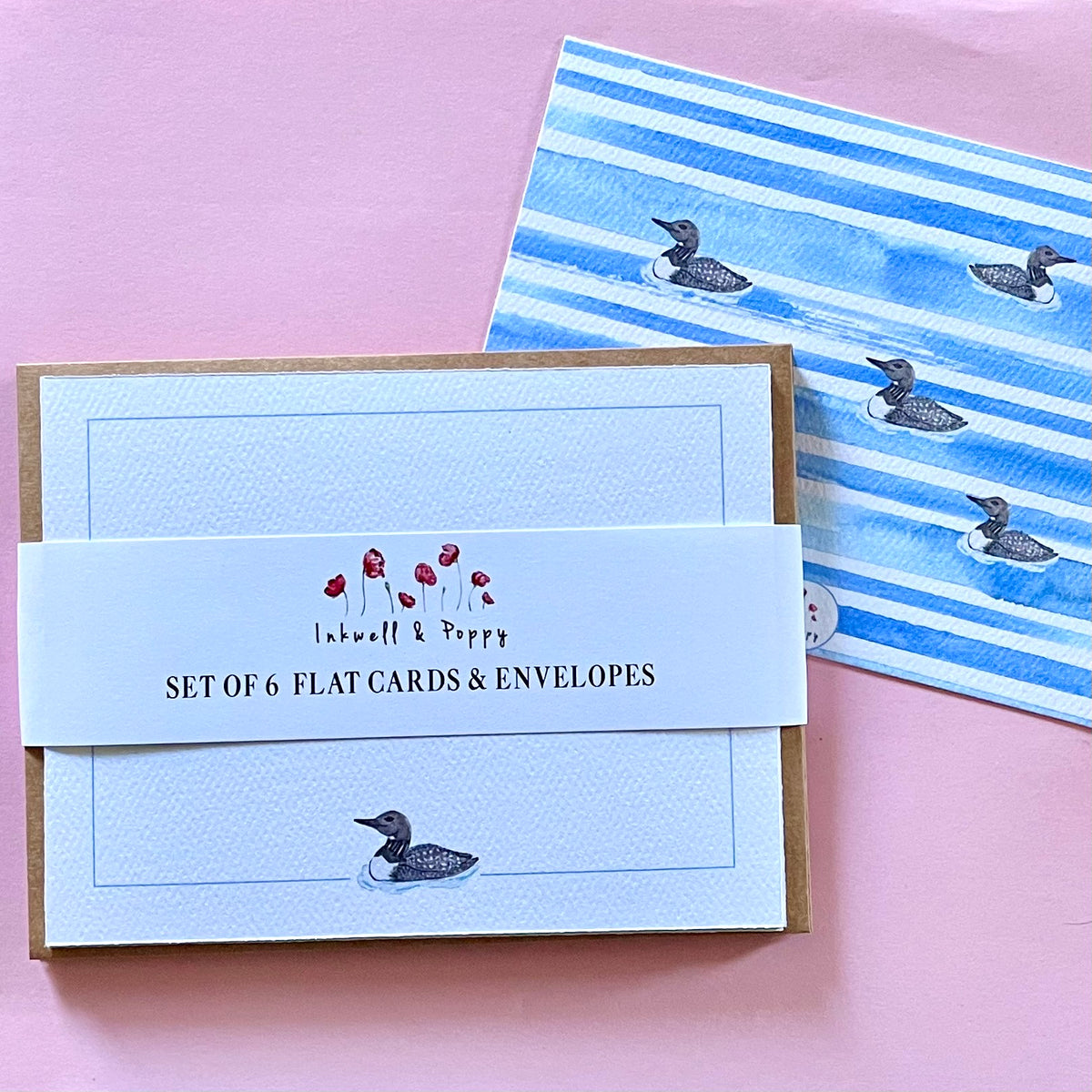 Loon Flat Card Set Greeting Card