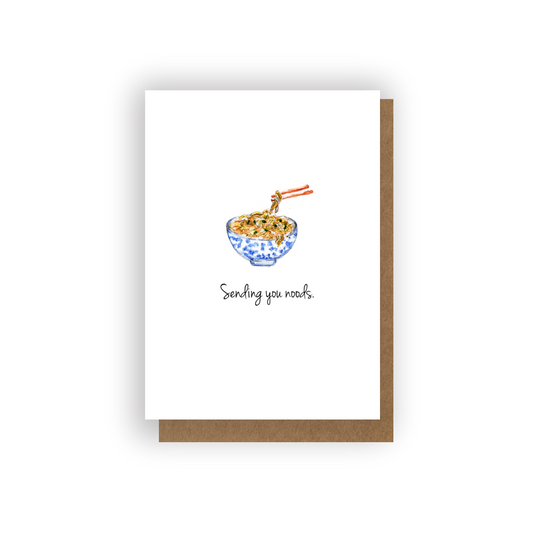 Sending You Noods Greeting Card