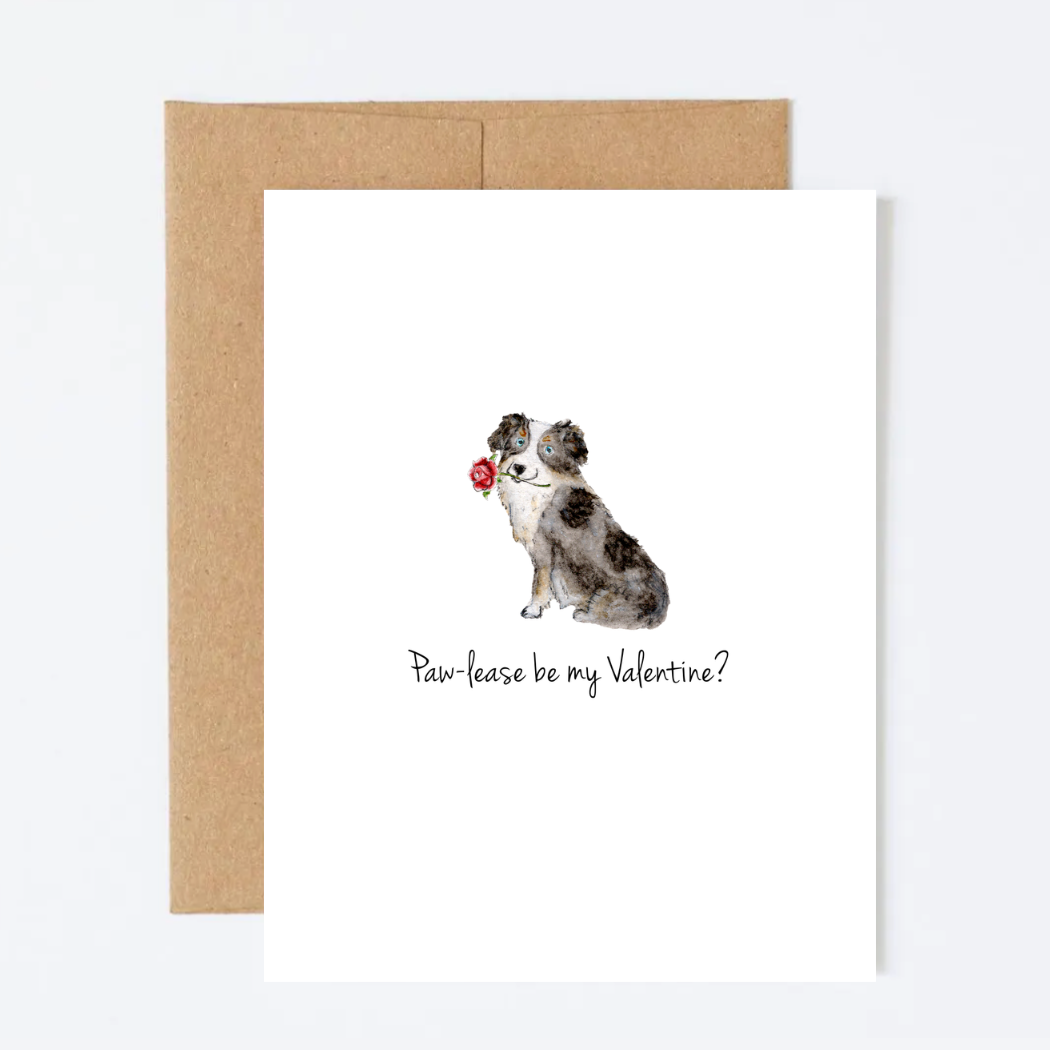 Paw-lease Be My Valentine? Greeting Card